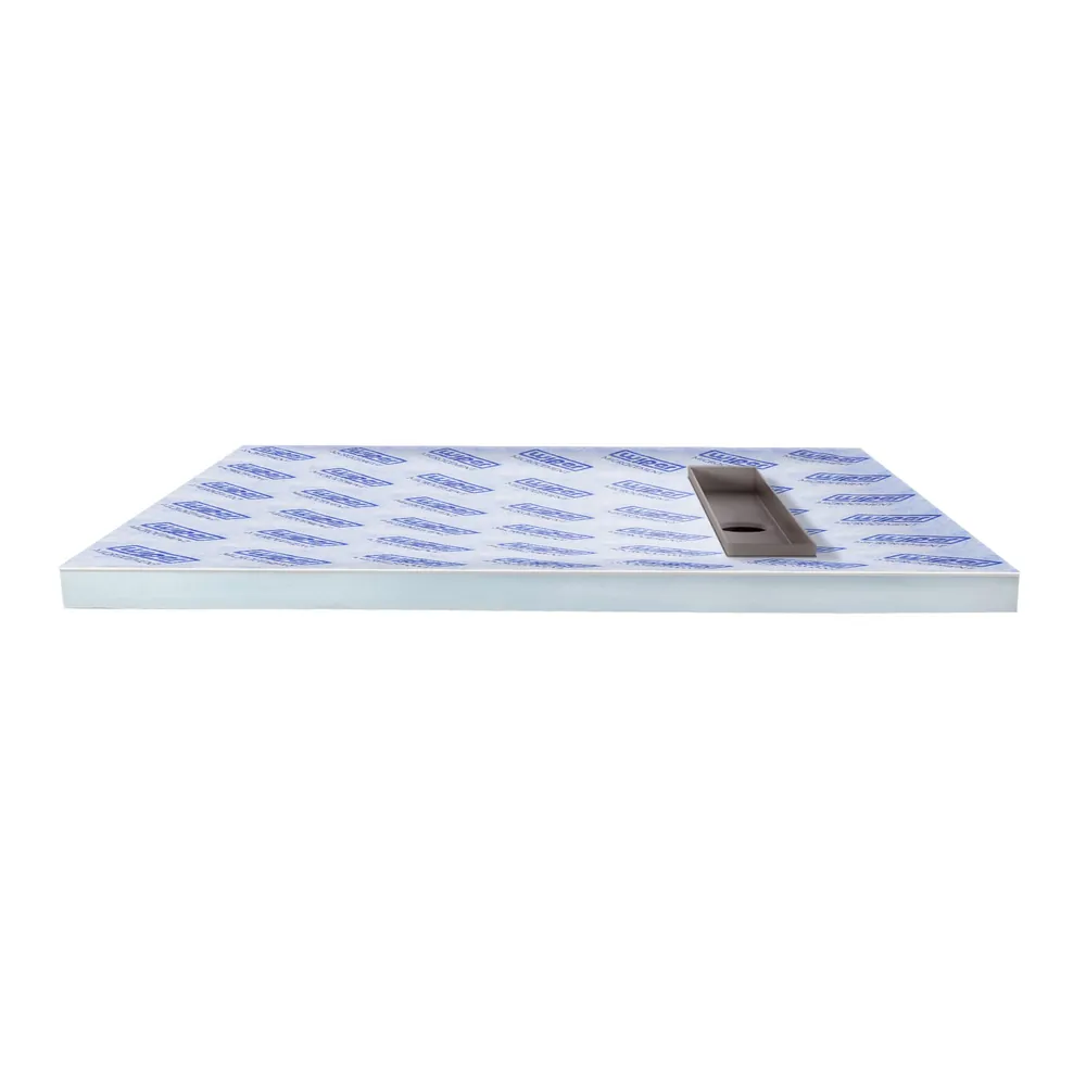Showerlay VF wet room tray with its built-in linear clamp drain